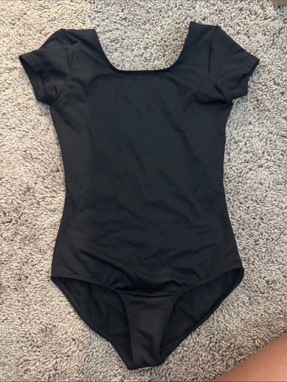 Bloch Kids Black Short Sleeve One-Piece Leotard